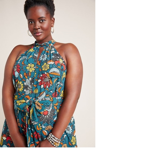 Anthropologie Geneva Halter Wide-Leg Jumpsuit - Picture 3 of 8